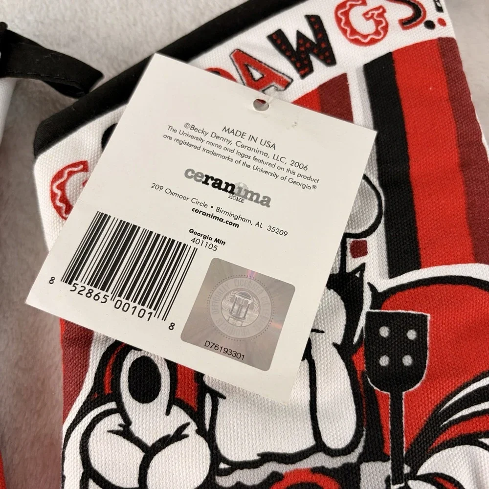 University of Georgia Bulldogs Oven Mitt Pair Collegiate Tailgate Collection NWT